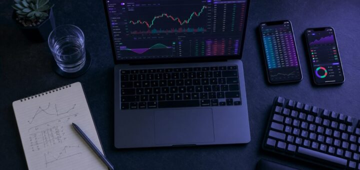laptop and calendar on a desk